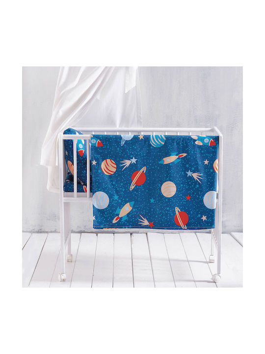 Rythmos Βρεφικό Σεντόνι Κούνιας Βαμβακερό Space...