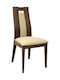 HM0068 Dining Room Wooden Chair Walnut / Beige 50x52x101cm 2pcs HM0068.01