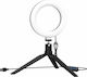 Moveteck OnePlus NR9204 Lumină Inelară 16cm cu Trepied de Birou