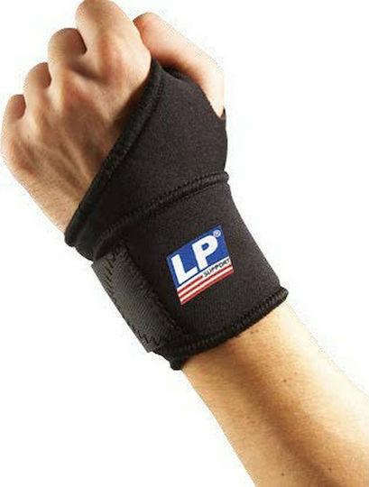 LP Support 739 Wrist Wrap Περικάρπιο με Αντίχειρα & Δέσιμο Δεξί σε Μαύρο Χρώμα LP 739