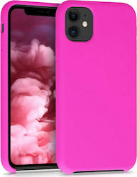 KWmobile Rubber Back Cover Silicon Fuchsia (iPh...