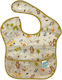 Bumkins Camp Friends Waterproof Bib Plastic with Hoop & Loop Fastener & Pocket Green for 24 m+