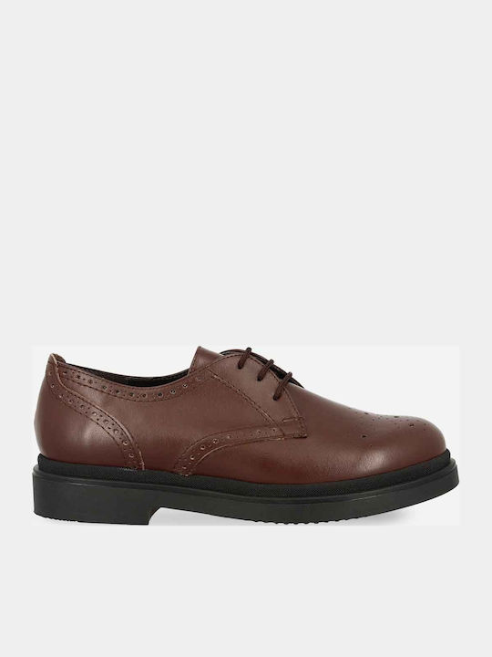 Oxfords pentru femei în Maro Culore