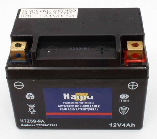 HaiJiu Inchis Baterie Motocicleta YTZ5S-BS cu Capacitatea 4Ah