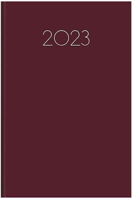 Innostat Simple Zilnic Agenda Burgundy 2023 21x29cm