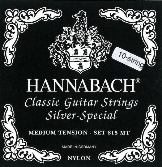 Hannabach 815 Silver Special Medium Tension Single Nylon Classical Guitar String D4 (Re)