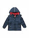 Kids' Parka Long with Lining & Hood Blue