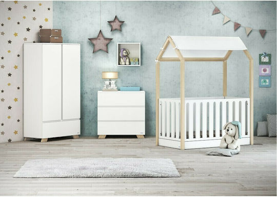 Casababy La Maison Nursery Furniture Set with Bed & Nursery Drawer White / Beige