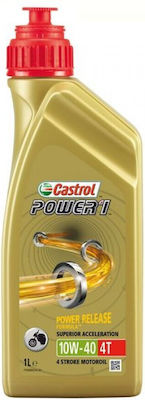 Castrol Power 1 Λάδι Μοτοσυκλέτας για Τετράχρονους Κινητήρες 10W-40 1lt