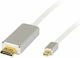 Blow Cable mini DisplayPort female - HDMI male 1.8m Λευκό (DM-92-020)