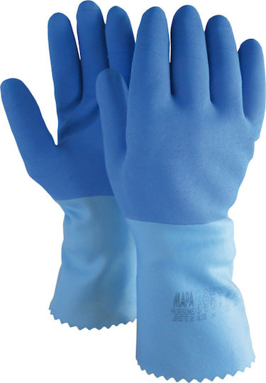 Ergo Jersette Mapa Gloves for Work Blue Latex/Cotton 1pcs