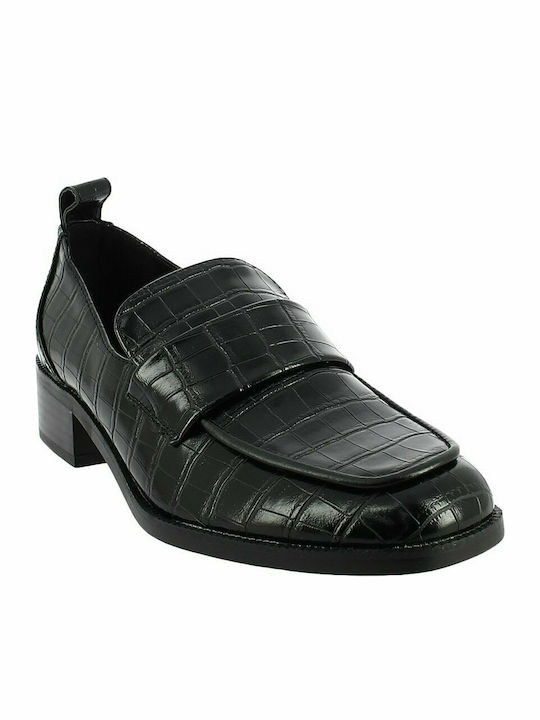 IQ Shoes Γυναικεία Μοκασίνια σε Μαύρο Χρώμα