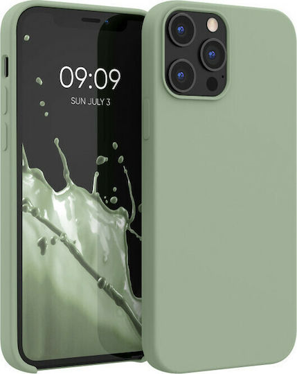 KWmobile Rubber Back Cover Silicone Grey Green (iPhone 12 Pro Max)