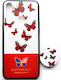 Pop Holder Back Cover Πλαστικό Red Butterfly (Realme C3)