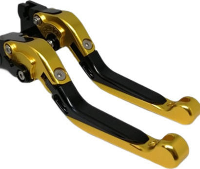 Set of Motorcycle Brake/Clutch Levers Flexible Adjustable for Yamaha YZF-R1 Gold 28366186