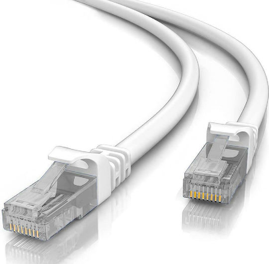 Powertech U/UTP Cat.5e (Gigabit) Мрежов Кабел Ethernet 0.25м Сив