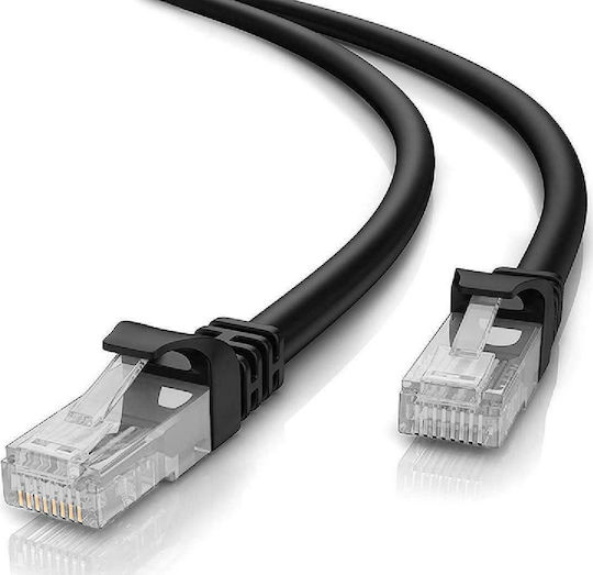 Powertech U/UTP Kat.5e Ethernet Netzwerkkabel 0.25m Schwarzes