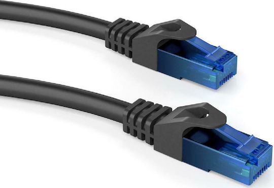 Powertech U/UTP Cat.6 (Gigabit) Καλώδιο Δικτύου Ethernet 0.5m Μαύρο