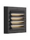 Spot Light Wall-Mounted Outdoor Ceiling Light LED IP65 6W with Warm White Light 13.5x13.5εκ.