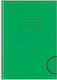 Salko Paper Spiral School Notebook Maths A4 50 Paper Sheets Salko Green
