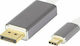 Blow Video Cable USB-C male - DisplayPort Λευκό 1.8m DM-92-026