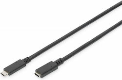 Digitus USB 2.0 USB-C male - USB-C female 100W 2m (AK-300210-020-S)