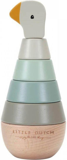 Little Dutch Stacking Toy Stacking Pyramid Little Goose made of Wood for 12++ Months