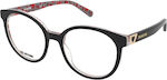 Moschino Plastic Eyeglass Frame Black MOL584 807