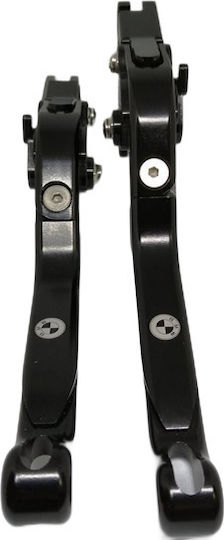 Set of Motorcycle Brake/Clutch Levers Flexible Adjustable for BMW F700 GS Black 30493585-7