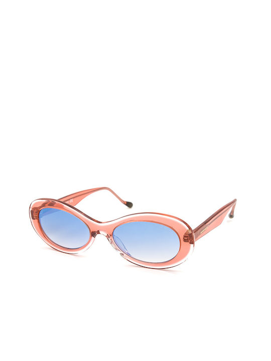 Borbonese Katherine Women's Sunglasses with 05 Plastic Frame and Light Blue Gradient Lens KATHERINE 05