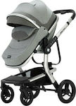 Kikka Boo Irene 3 in 1 Verstellbar 3 in 1 Baby Kinderwagen Geeignet für Neugeborene Gray 10.7kg