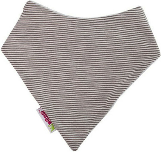 Minene Bibs Bandana Stoff mit Bügelverschluss und Schlaufe Gray