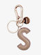 Legami Milano Leather Monogram Pink Keychain My S