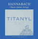 Hannabach Single Titanium Strings 6pcs for Classic Guitar 950 Titanyl High Tension