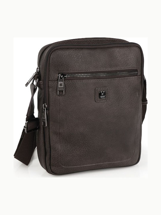 Mochila Ανδρική Τσάντα Ώμου / Χιαστί Καφέ