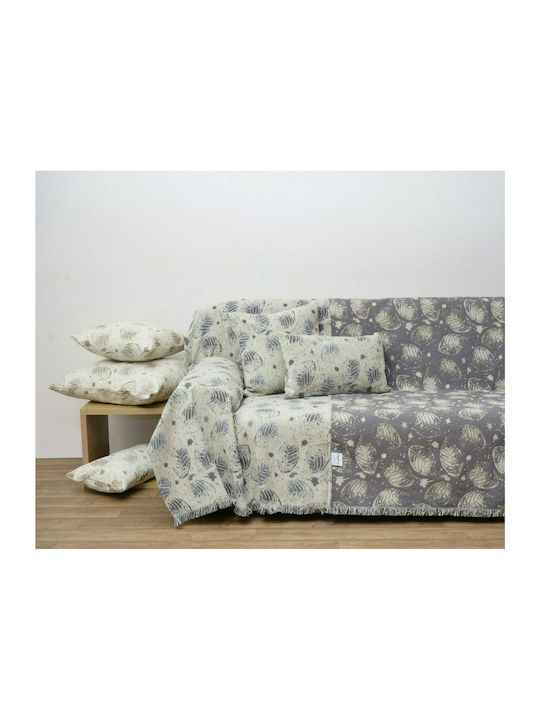 Anna Riska 1441 Armchair Throw Two Sides Jacquard 180x180cm Linen