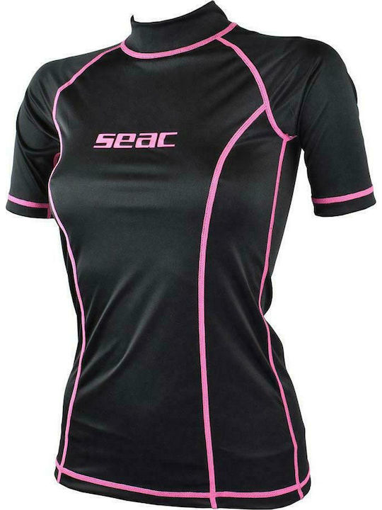 Seac T-Sun Γυναικεία Κοντομάνικη Αντηλιακή Μπλούζα Μαύρη