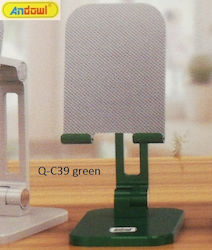 Andowl Q-C39 Desk Stand for Mobile in Green color