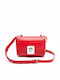 Leather Women's Bag Crossbody Red