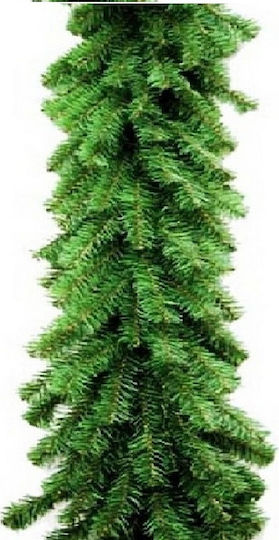 JK Home Decoration Crăciun Ghirlande Plastică Verde 270x50cm 1buc