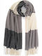 Doca Women's Wool Scarf Gray 28768