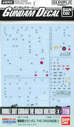 Namco - Bandai Gundam Decal 119 Mobile Suit The Origin Multiuse Φιγούρα Μοντελισμού σε Κλίμακα 1:144 Namco - Bandai Gundam Decal 119 Mobile Suit The Origin Multiuse Φιγούρα Μοντελισμού σε Κλίμακα 1:144