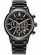 Mini Focus Men's Watch 43mm Chronograph Battery with Black Metal Bracelet