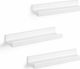 Shelves Wall White 3pcs 38x10x5cm