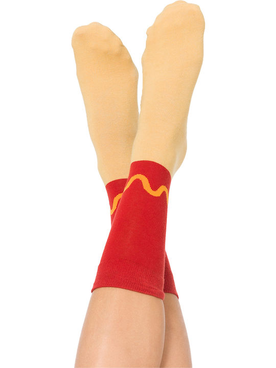DOIY Hot Dog Gemusterte Socken Mehrfarbig 1Pack