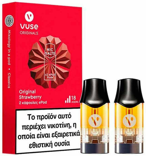 Vuse ePod Original Strawberry Poduri de schimb 1.9ml 2buc