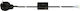 VK Lighting Power Cord in Black Colour 1m