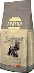 Araton Salmon 3kg Ξηρά Τροφή για Ενήλικους Σκύλους με Καλαμπόκι, Ρύζι και Σολομό