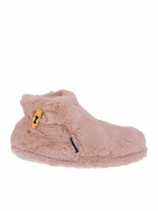 Trento W757 Geschlossene Damen Hausschuhe Rosa
