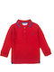 Kids' Polo Long Sleeve Red